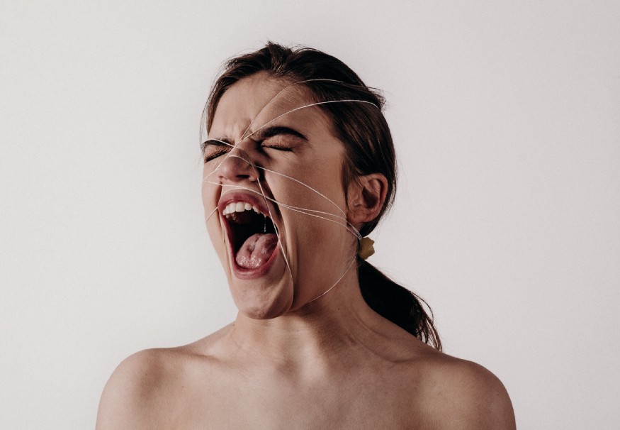 teenager yelling with frustration